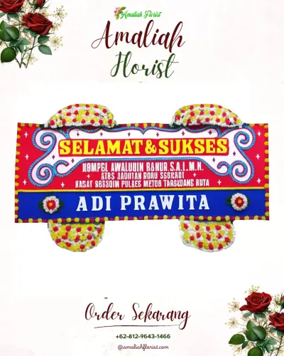 Karangan Bunga Ucapan Selamat benda