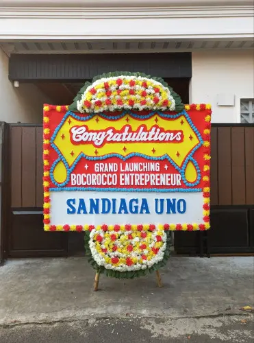 Papan Bunga Opening benda